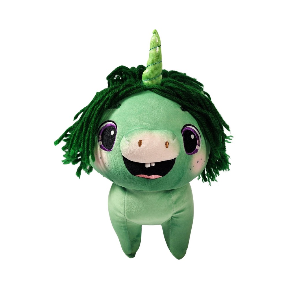 Basic Fun DreamWorks Not Quite Narwhal Gary the Unicorn Green Plush Toy 12 inch
